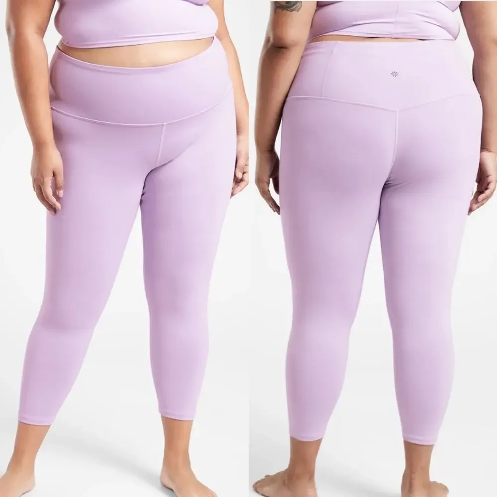 Athleta Ultra High Rise Elation 7/8 Tight in Elfin Purple Women’s Size 1X - Picture 1 of 11